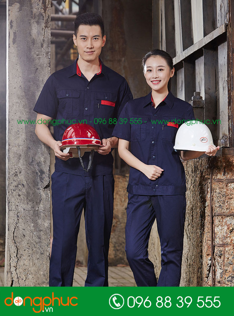 Mẫu bảo hộ màu tím than cộc tay